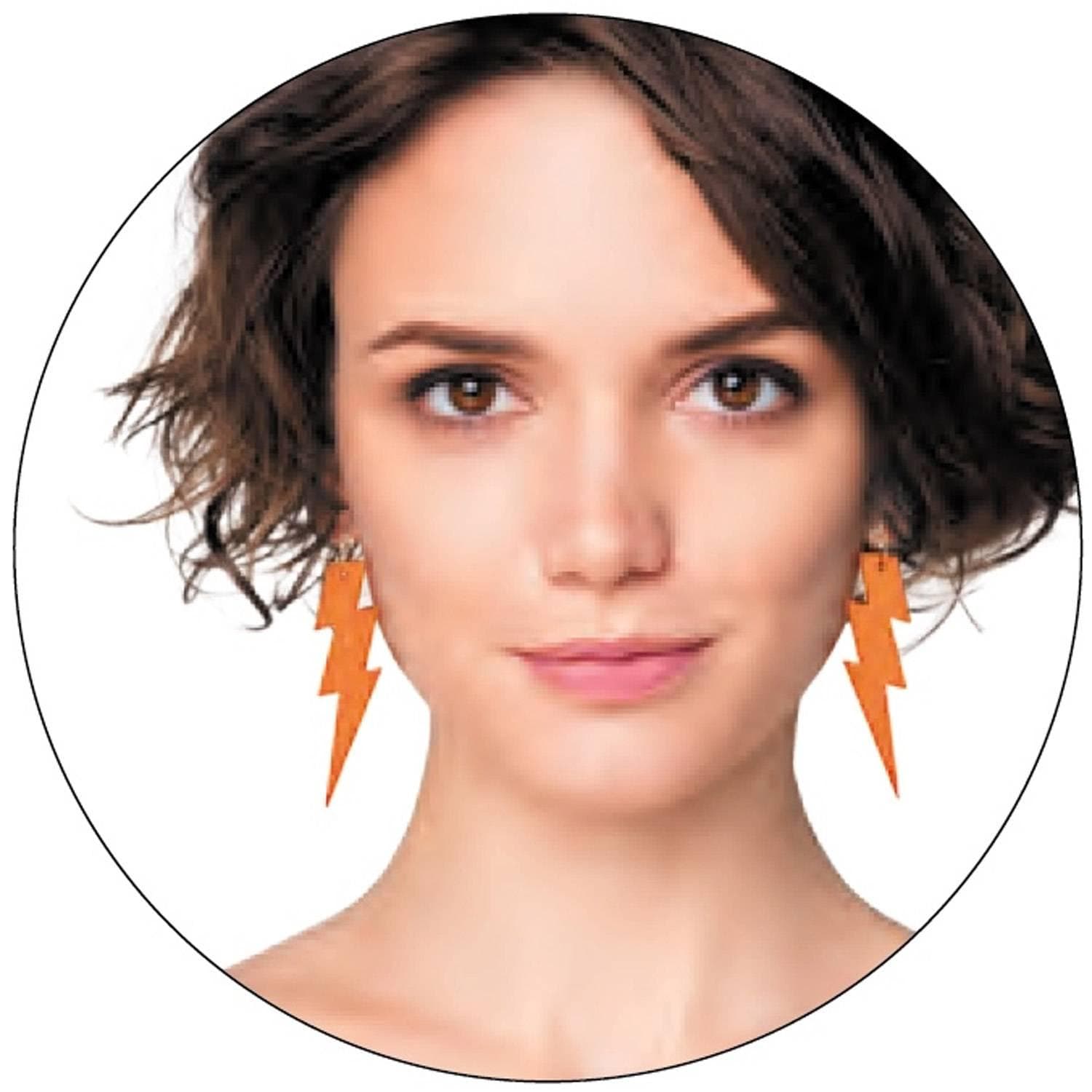 Boucles d'oreilles Flash néon orange